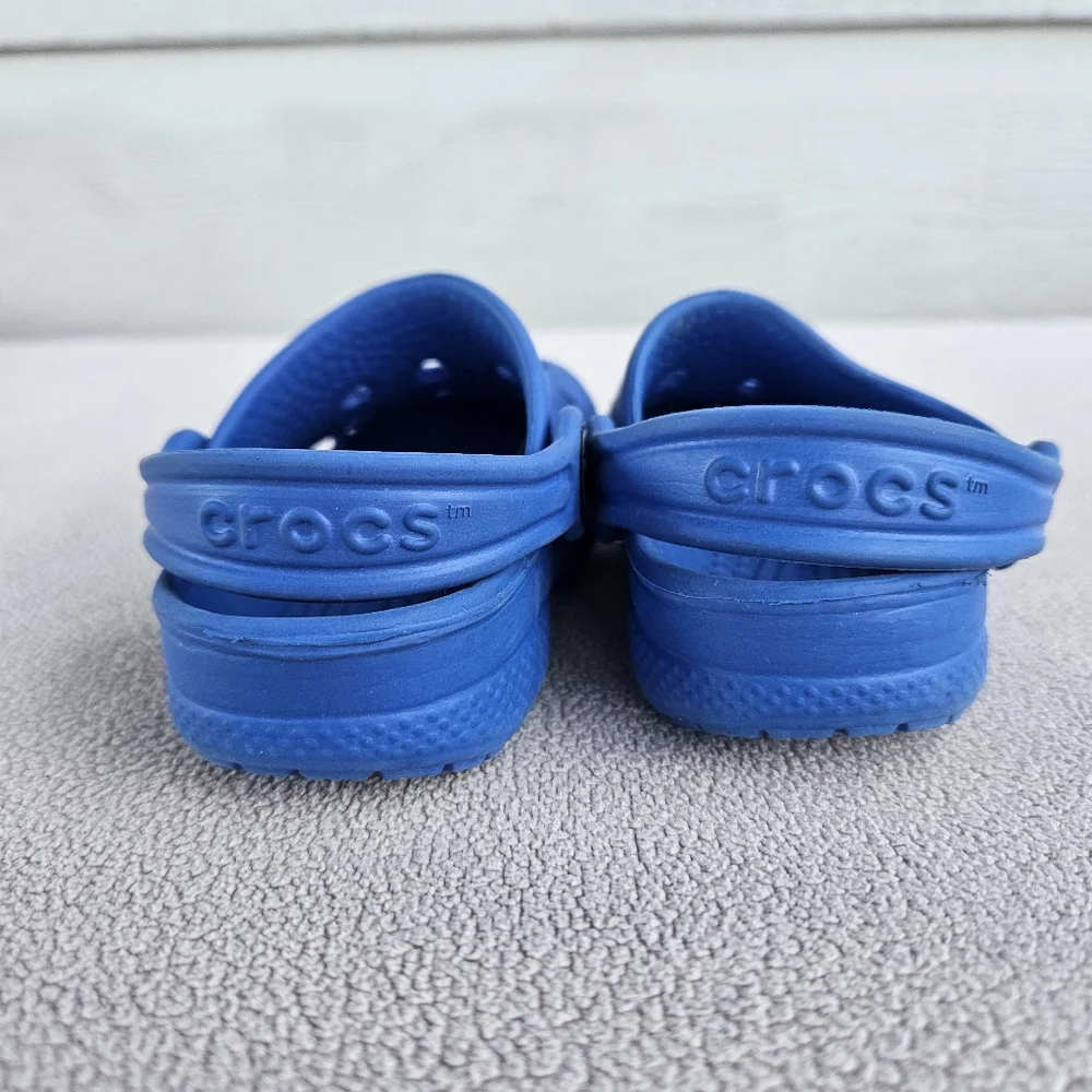 Crocs Baya Clog Toddle SZ 4 5 Slip-On Blue Water Shoes Unisex
